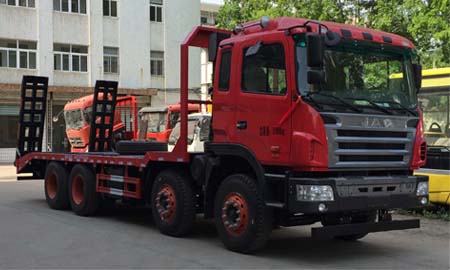 江淮格爾發(fā)前四后八國(guó)五平板運(yùn)輸車(chē)DLQ5310TPBY5挖掘機(jī)運(yùn)輸車(chē)