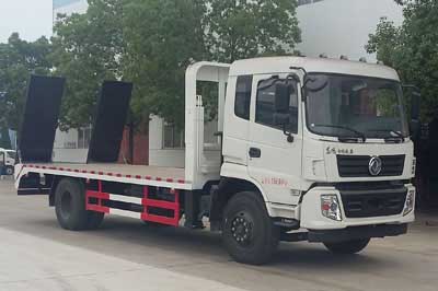 東風(fēng)專(zhuān)底國(guó)五單橋平板運(yùn)輸車(chē)CLW5160TPBD5挖掘機(jī)運(yùn)輸車(chē)